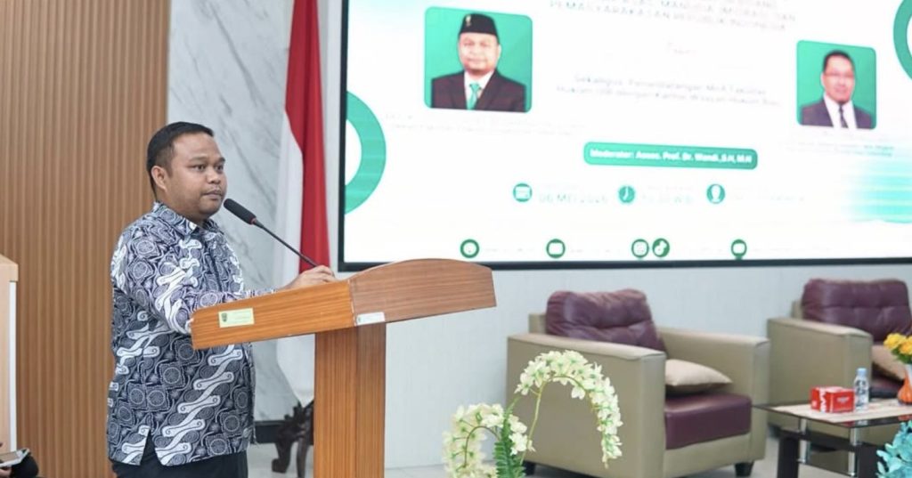 Sambutan pada pembukaan Kuliah Umum di Fakultas Hukum UIR.