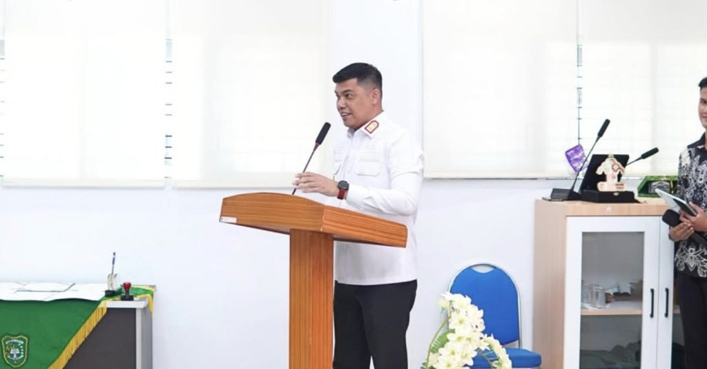 Sambutan dari perwakilan Kantor Wilayah Hukum Riau.